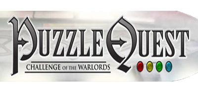 Puzzle Quest Challenge of the Warlords title screen for Nintendo DS